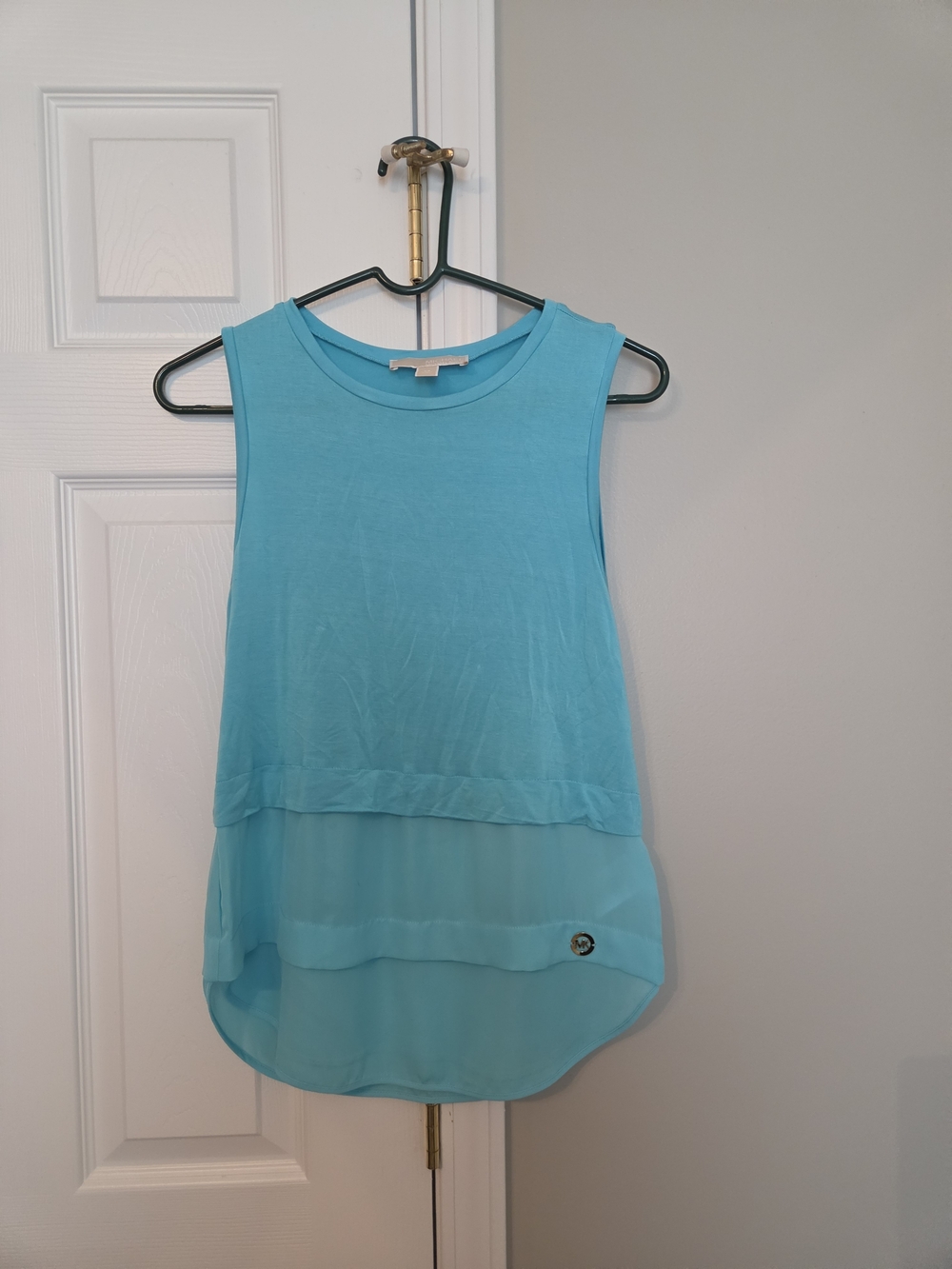 MICHAEL Michael Kors Turquoise Layered Sleeveless Tank